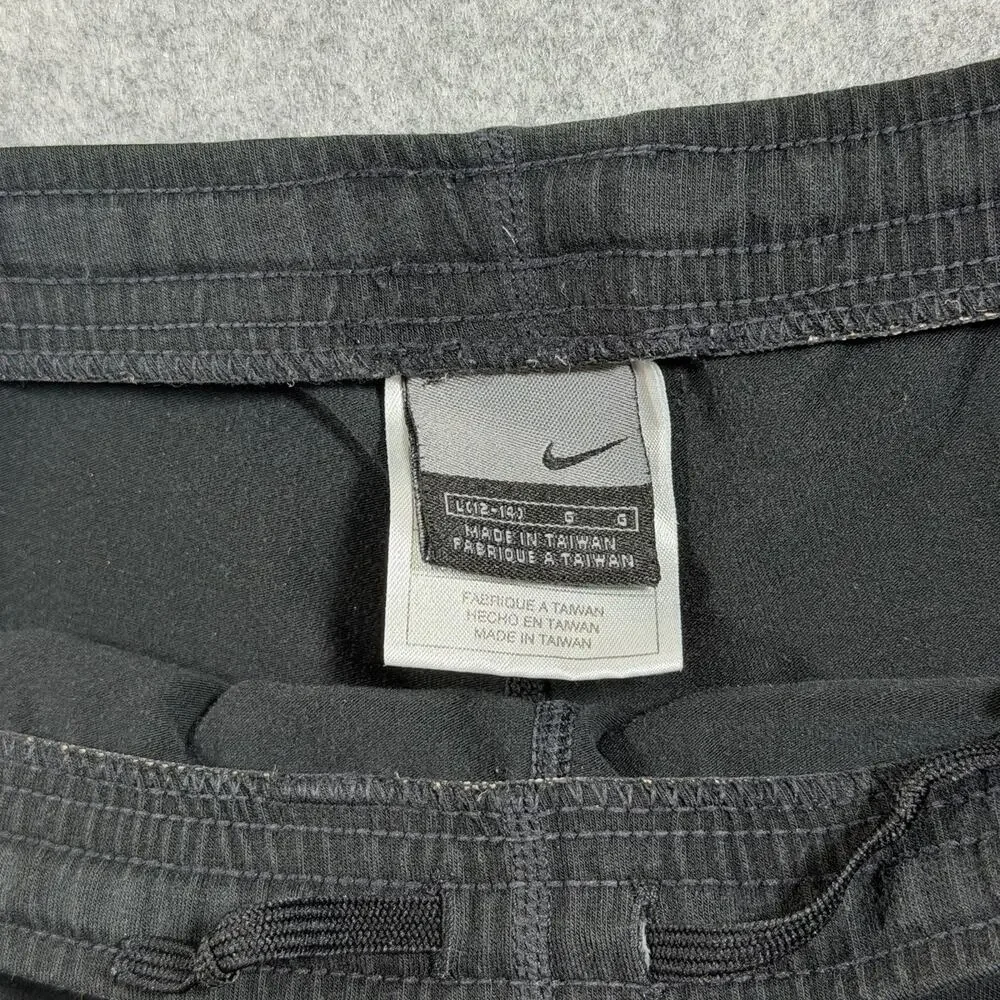 Nike Sweatpants Mens L Black Tapered Zip Pockets Drawstring Athletic Zip Ankles